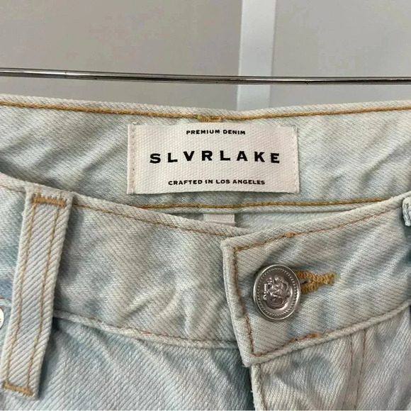 NWT SLVRLAKE Grace Twisted Seam Wide Leg Jeans size 30 - Picture 8 of 14